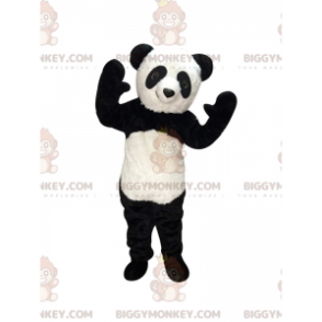 Kostým maskota BIGGYMONKEY™ černé a bílé pandy, realistický
