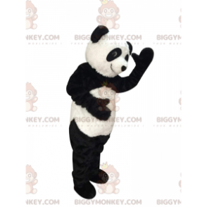 Kostým maskota BIGGYMONKEY™ černé a bílé pandy, realistický