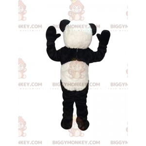 Traje de mascote BIGGYMONKEY™ de panda preto e branco, fantasia