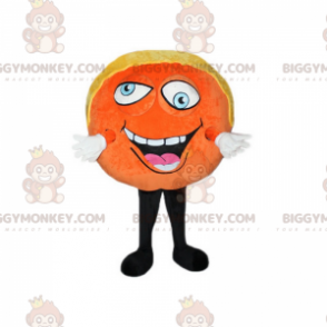 Orangenkuchen BIGGYMONKEY™ Maskottchenkostüm, lustiges und