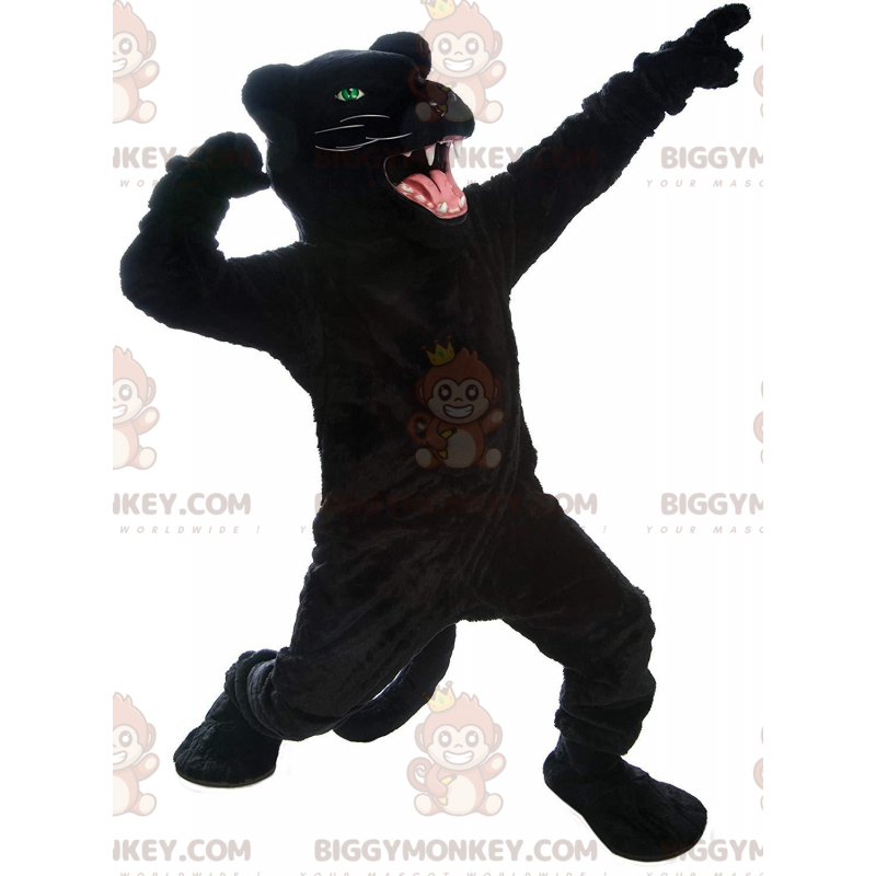 BIGGYMONKEY™ obří realistický kostým maskota černého pantera