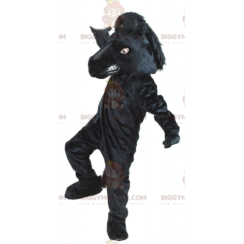 Costume da mascotte Giant Black Horse BIGGYMONKEY™, Costume da