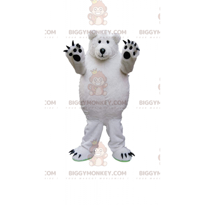 Kostým maskota bílého medvídka BIGGYMONKEY™, kostým ledního
