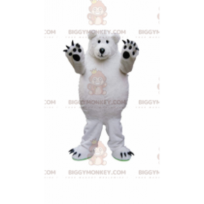 White teddy bear BIGGYMONKEY™ mascot costume, polar bear