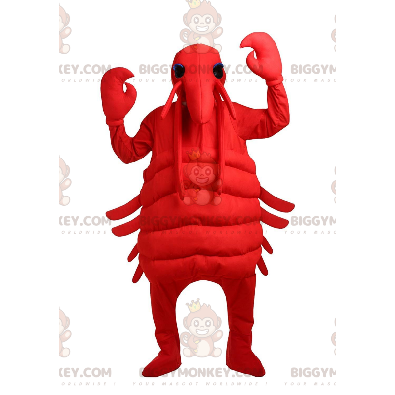 Costume da mascotte Aragosta rossa BIGGYMONKEY™, costume da