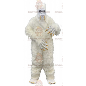 Kostium maskotka Giant Creepy White Yeti BIGGYMONKEY™, kostium