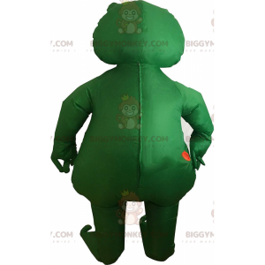 Grün-weißer Frosch BIGGYMONKEY™ Maskottchen-Kostüm
