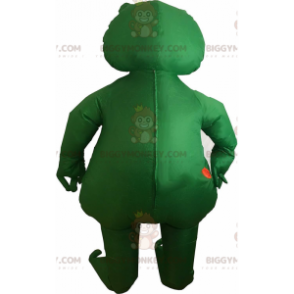 Groene en witte kikker BIGGYMONKEY™ mascottekostuum