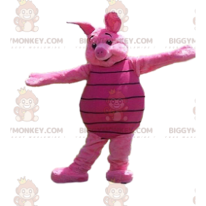 Traje de mascote BIGGYMONKEY™ de Piglet, o famoso porco rosa em