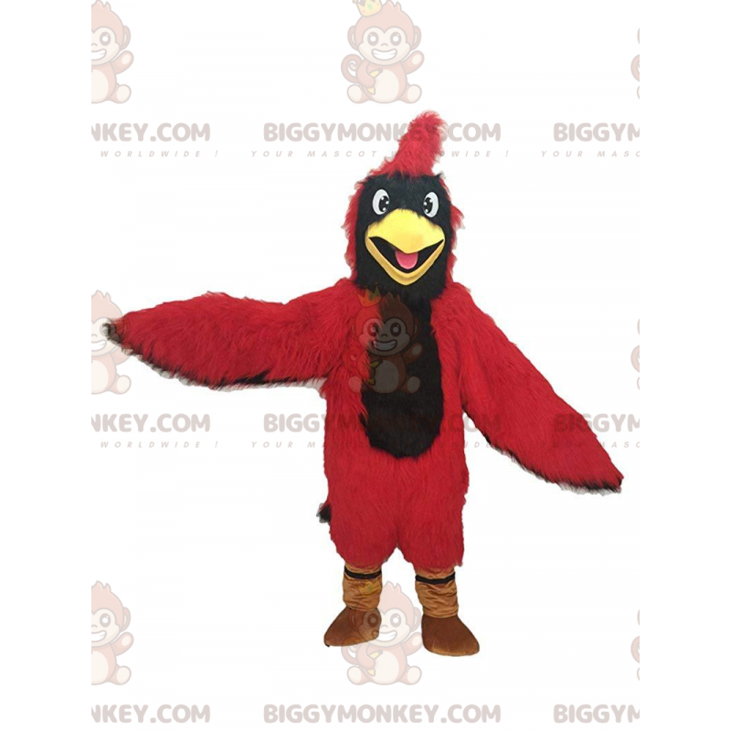 Red cardinal BIGGYMONKEY™ mascot costume, giant bird costume –