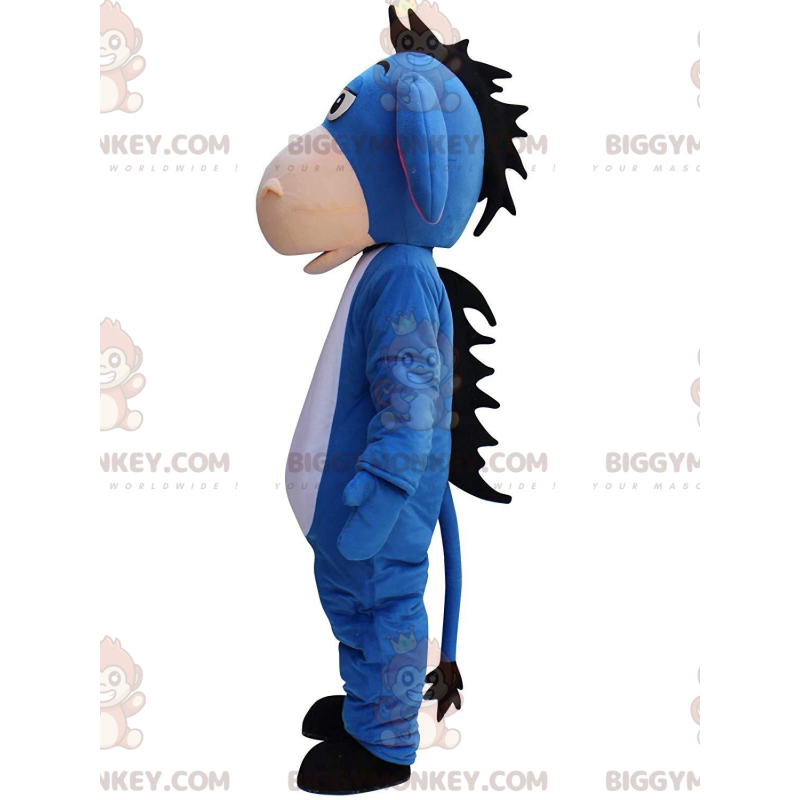 BIGGYMONKEY™ maskotdräkt av Eeyore, berömd blå åsna i Nalle Puh