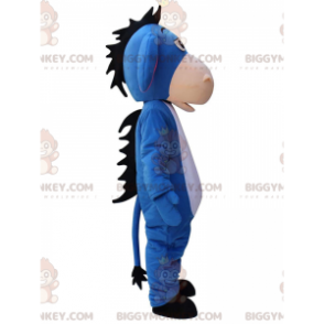 BIGGYMONKEY™ maskotdräkt av Eeyore, berömd blå åsna i Nalle Puh