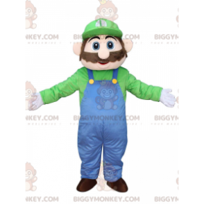 BIGGYMONKEY™ costume mascotte di Luigi, il famoso idraulico