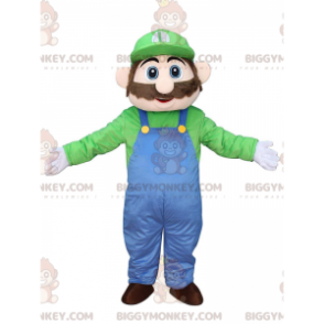BIGGYMONKEY™ maskotkostume af Luigi, Marios berømte