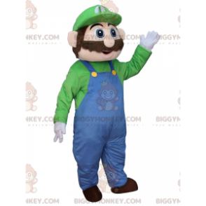 BIGGYMONKEY™ maskotkostume af Luigi, Marios berømte