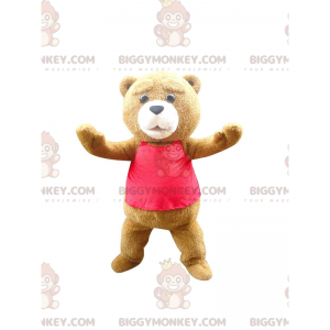 BIGGYMONKEY™ costume mascotte di Ted, il famoso orso bruno