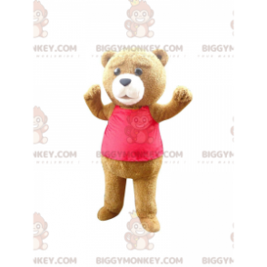 BIGGYMONKEY™ mascot costume of Ted, the famous brown bear from
