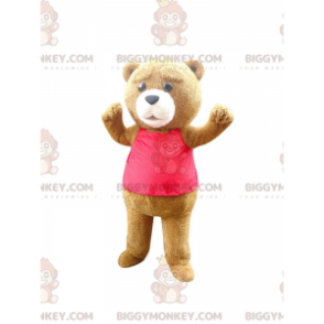 Traje de mascote BIGGYMONKEY™ de Ted, o famoso urso pardo do