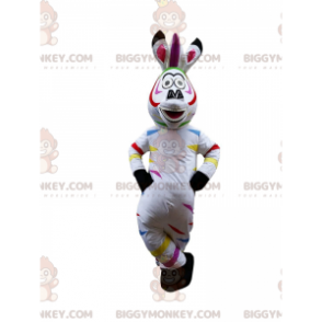 Στολή μασκότ BIGGYMONKEY™ του Marty the Famous Cartoon Zebra -