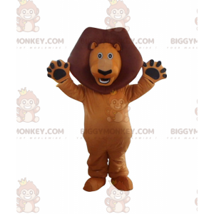 Disfraz de mascota BIGGYMONKEY™ de Alex, el famoso león de la