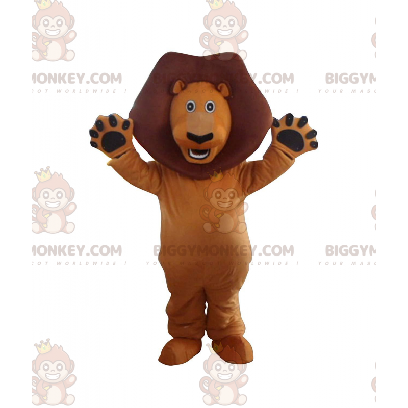 BIGGYMONKEY™ costume mascotte di Alex, il famoso leone del film