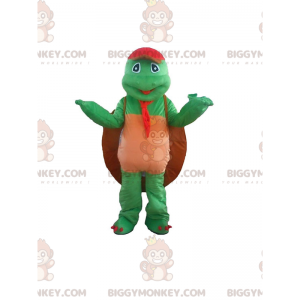 Traje de mascote de tartaruga verde BIGGYMONKEY™ com concha