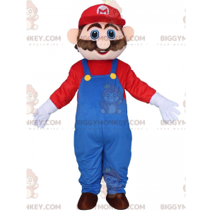 BIGGYMONKEY™ costume mascotte di Mario, il famoso idraulico dei