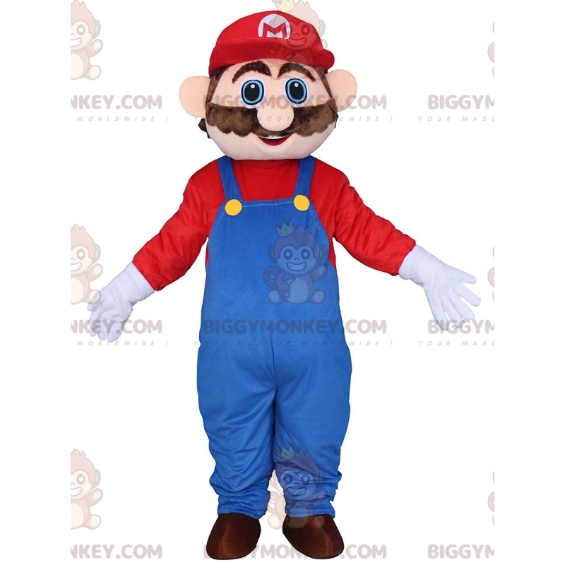 Traje de mascote BIGGYMONKEY™ de Mario, o famoso encanador de