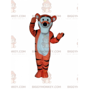 BIGGYMONKEY™ maskotdräkt av Tigger, berömd orange tiger i Nalle