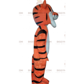 BIGGYMONKEY™ maskotdräkt av Tigger, berömd orange tiger i Nalle