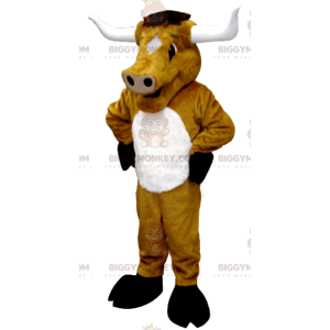 Giant Buffalo Bull Brown Cow BIGGYMONKEY™ Mascot Costume -