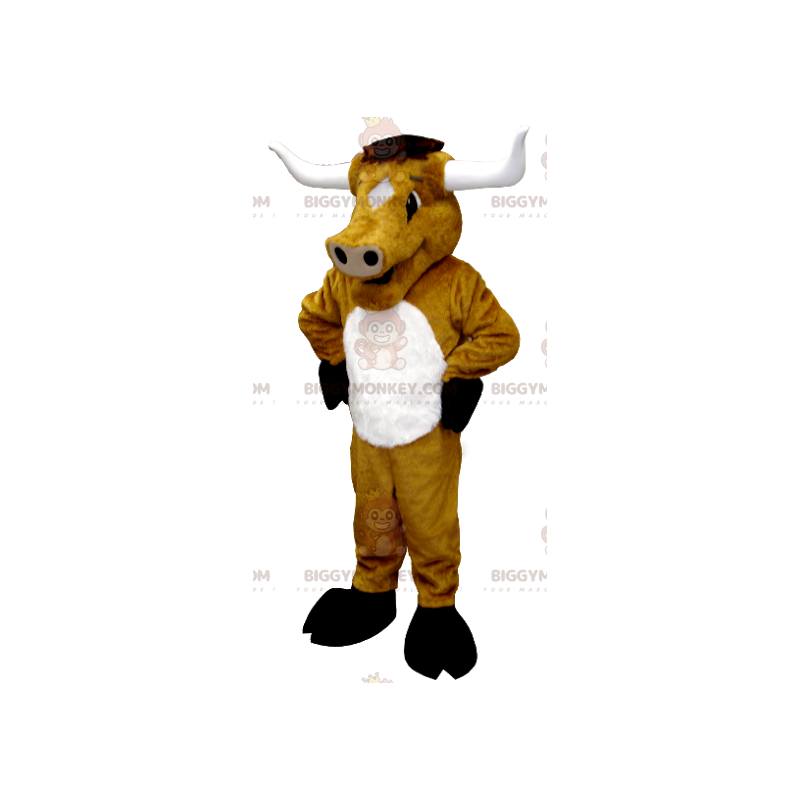 Giant Buffalo Bull Brown Cow BIGGYMONKEY™ Mascot Costume –