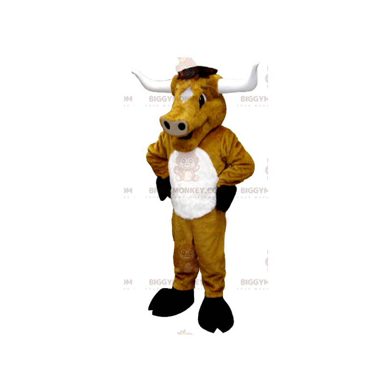 Στολή μασκότ Giant Buffalo Bull Brown Cow BIGGYMONKEY™ -