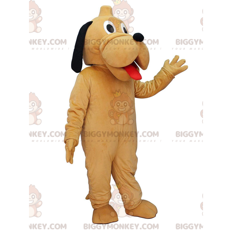 BIGGYMONKEY™ maskotkostume af Pluto, Disneys berømte gule hund