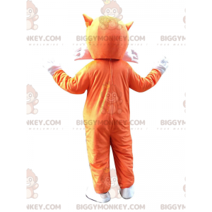 Costume de mascotte BIGGYMONKEY™ de renard orange et blanc très