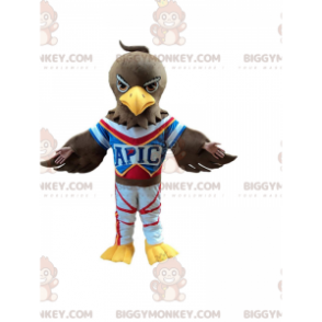 Costume de mascotte BIGGYMONKEY™ d'aigle marron en tenue de