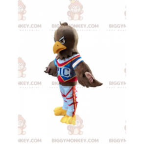 BIGGYMONKEY™ maskotkostume af brun ørn i sportstøj