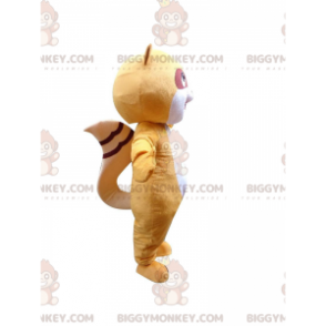 BIGGYMONKEY™ costume mascotte procione giallo, costume animale