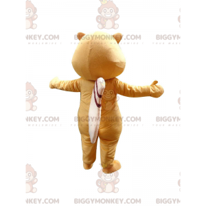 BIGGYMONKEY™ costume mascotte procione giallo, costume animale