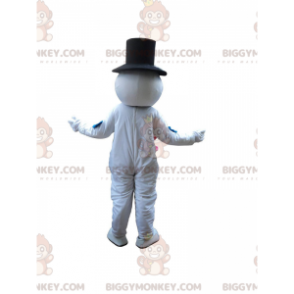 Costume de mascotte BIGGYMONKEY™ de bonhomme de neige avec des