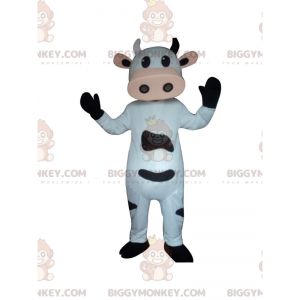 Kostium maskotka biało-czarna krowa BIGGYMONKEY™, kostium ze