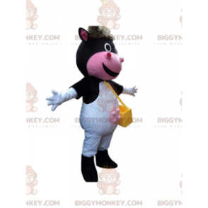 Cheerful Cow BIGGYMONKEY™ Mascot Costume, Smiling Cow Costume –