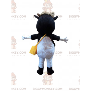 Cheerful Cow BIGGYMONKEY™ Mascot Costume, Smiling Cow Costume –