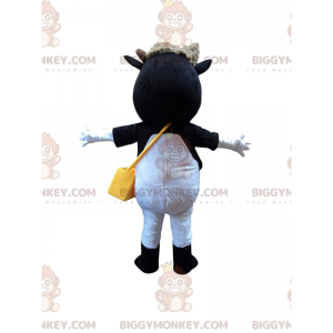 Kostým veselá kráva BIGGYMONKEY™ maskot, kostým usmívající se