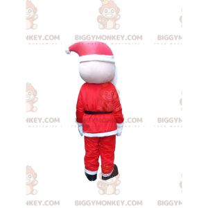 Kostým maskota BIGGYMONKEY™ vousatého Santa s červenobílým