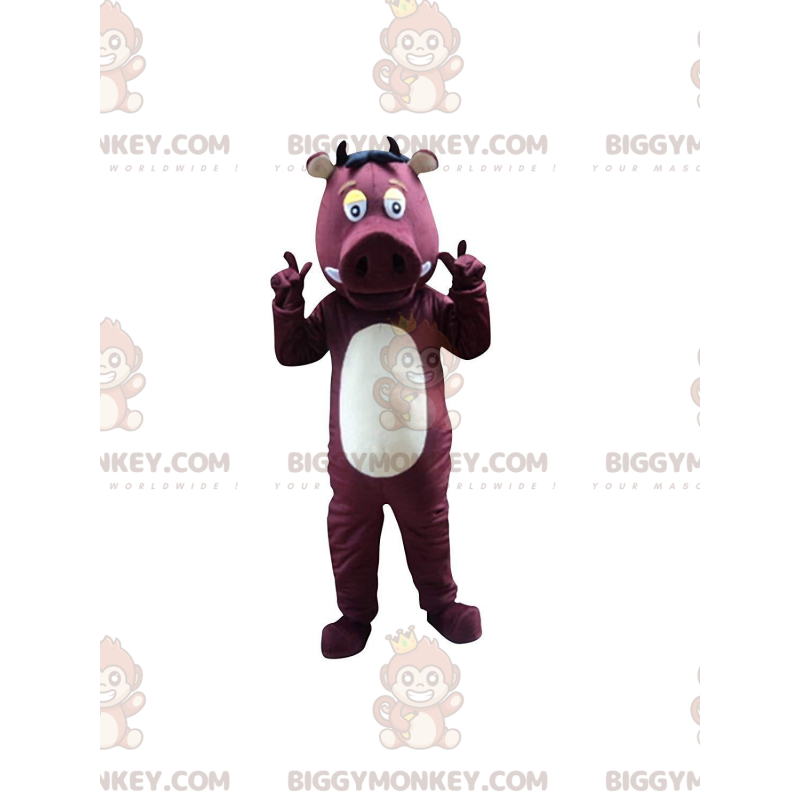 BIGGYMONKEY™ costume mascotte cinghiale, facocero, cinghiale -