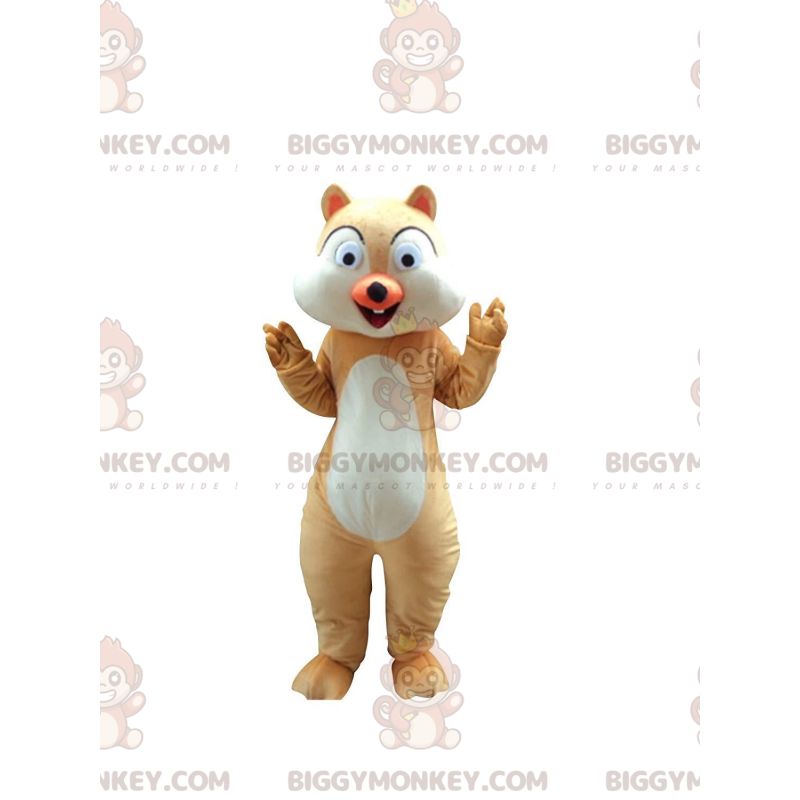 Costume mascotte BIGGYMONKEY™ dello scoiattolo cartone animato