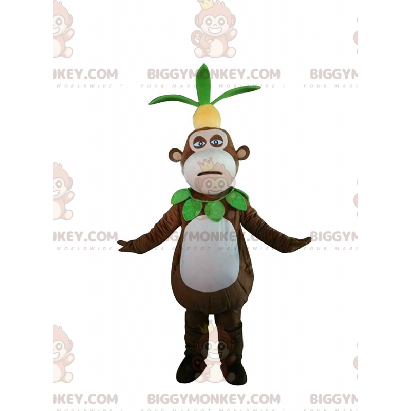 BIGGYMONKEY™ costume mascotte di scimmia con un ananas in