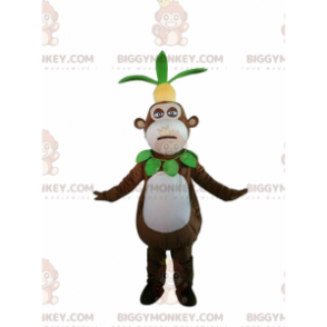 Disfraz de mascota BIGGYMONKEY™ de mono con una piña en la