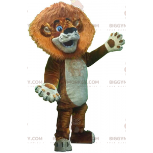 Leeuwenwelp BIGGYMONKEY™ mascottekostuum met grote manen en